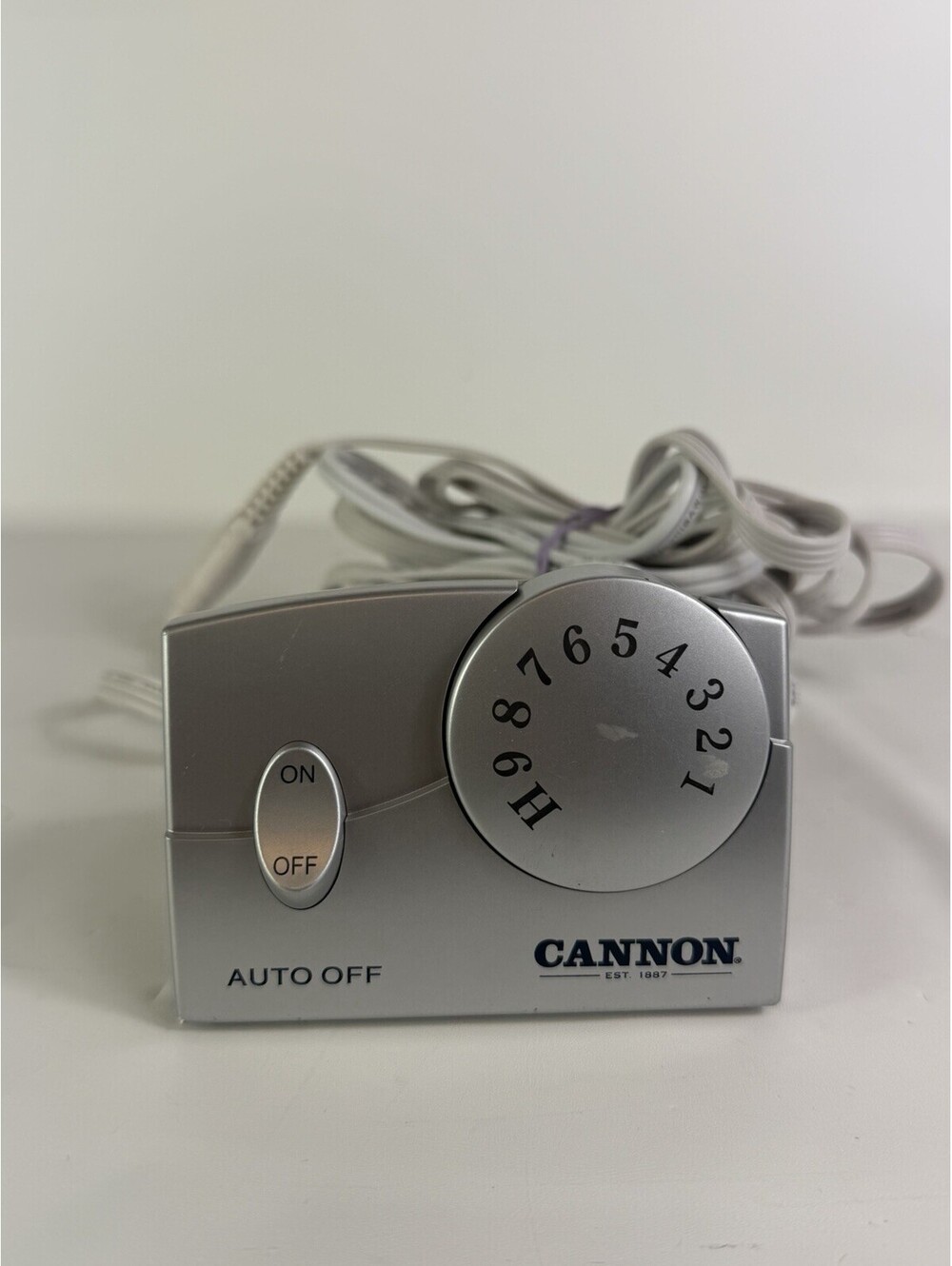 Cannon Biddeford Electric Heating Blanket 4-Prong Controller TC11BA Silver